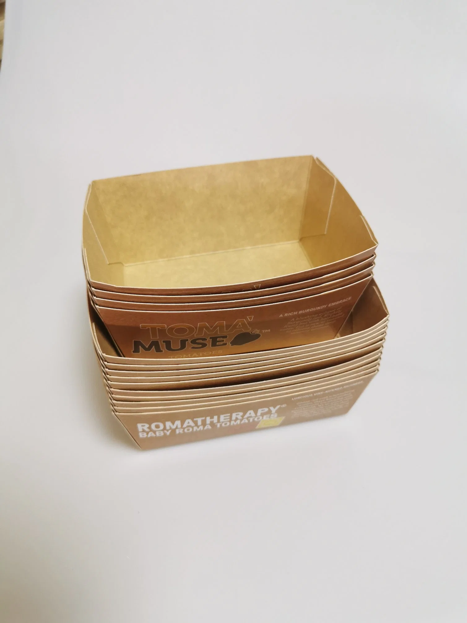 Taco de cartón de grado alimentario personalizado Burger Box Bandeja para Restaurante