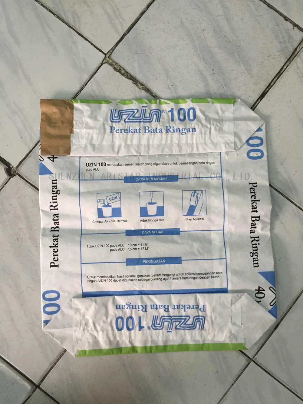 Estándar de 40kg mezcla de arena y cemento las bolsas de papel