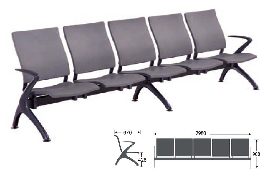 Airport Hospital Waiting Room Chair Office Chairs Metal Seating Bench Public Furniture