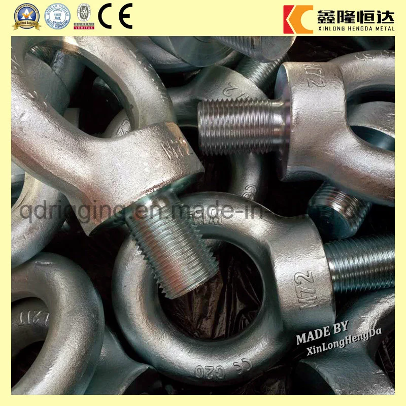 Carbon Steel Drop Forged Galvanized Lifting DIN580 Eye Bolt