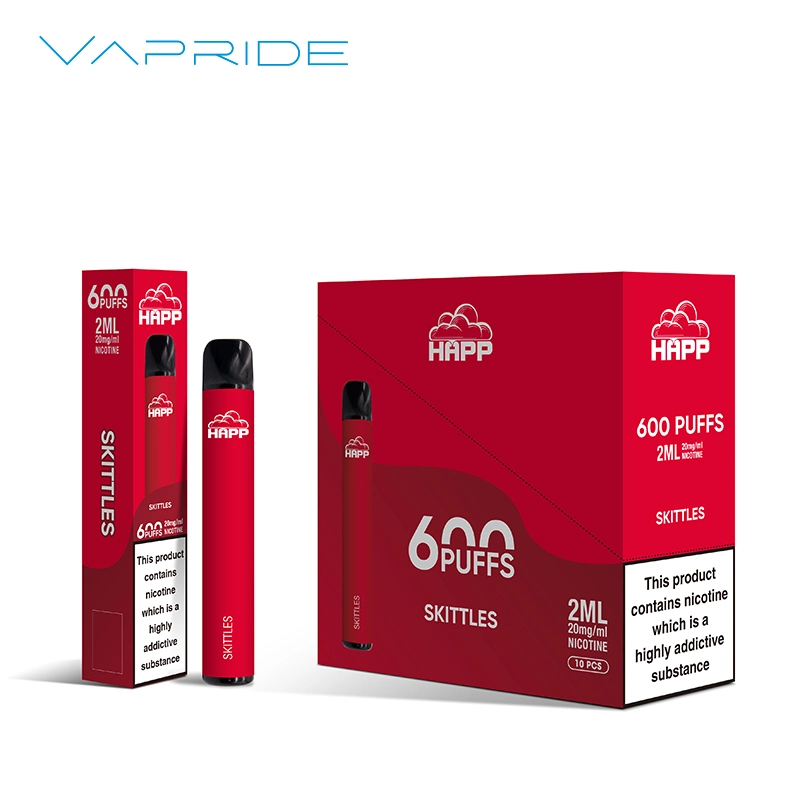 Neue Ankunft 2023 UK Wholesale/Supplier 600puffs Elektronische Zigarette für Vape Dropshipping