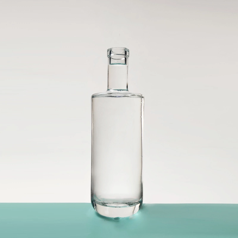 Most Popular Super Flint Clear Round 700ml 750ml Whisky Glass Bottle for Spirits Liquor/Alcohol/Gin with Power Sellers