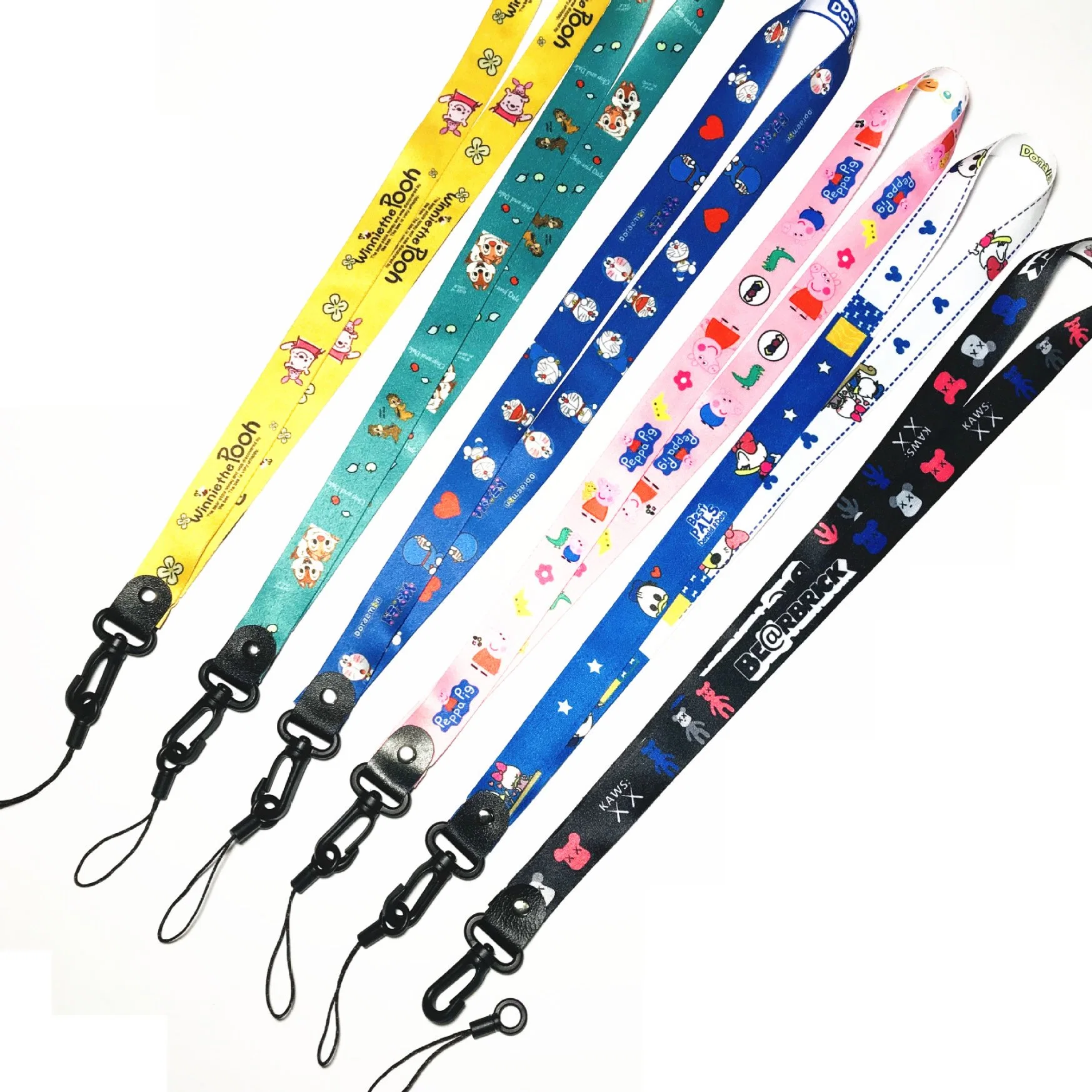 2cm Wide Version Two -in -One Hook Buckle Mobile Phone Lansure Polyester Double -Sided Woven Long -Sized Split Can Be Split Lane Rope Manufacturer Supply