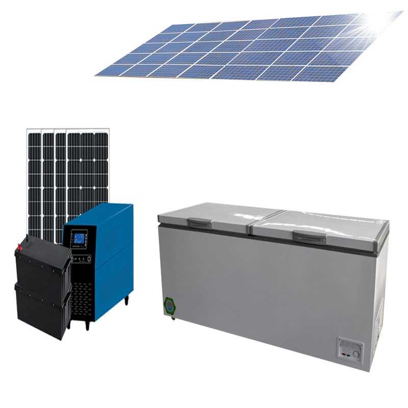 Commercial Horizontal Top Folding Doors Solar Refrigeration 12V DC Solar Refrigeration Equipment