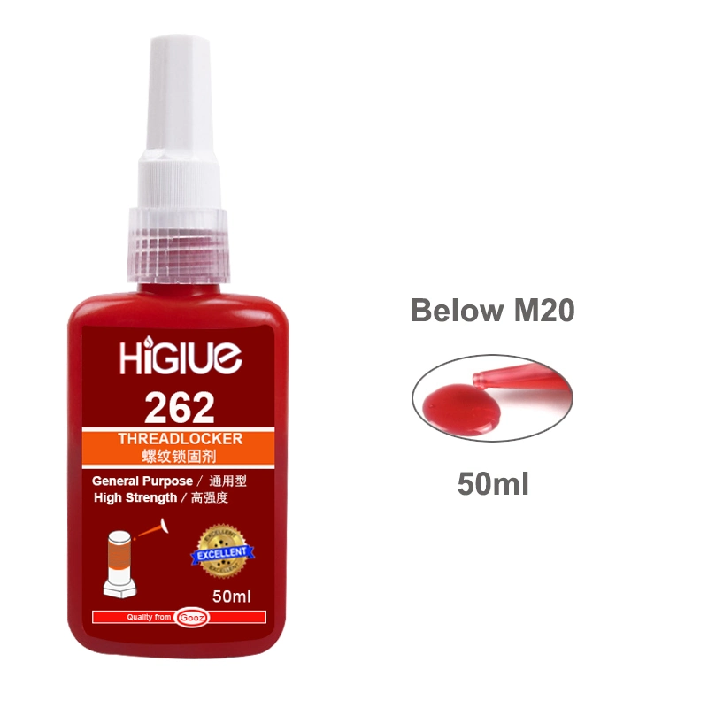 Higlue 262 Chemicals Resistance Permanent Thread Locker Anaerobic Metal Adhesive 10ml