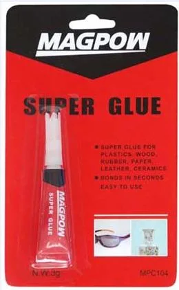 Ethyl-Cyanoacrylate Non-Flammable Super Glue Liquid and Gel 12PC Card