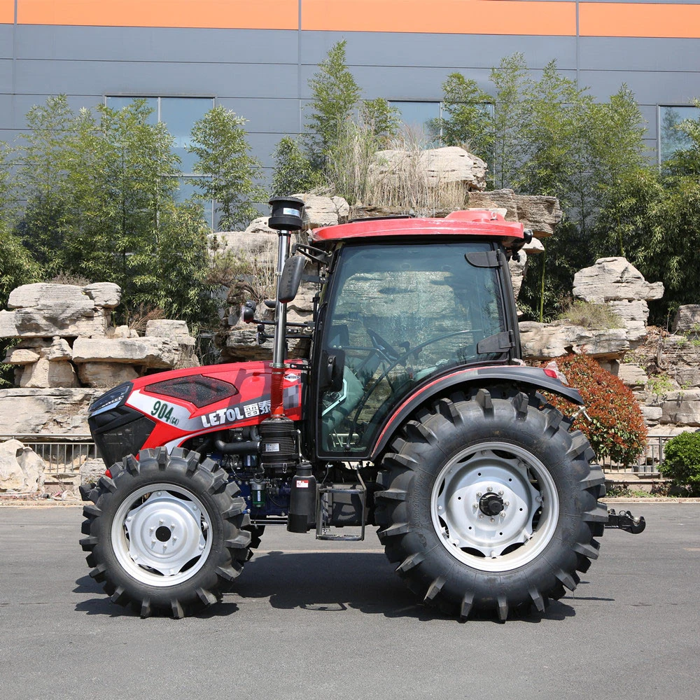 Prix d'usine bon marché 4X4 90 HP moteur 4 cylindres neuf Tracteurs à vendre