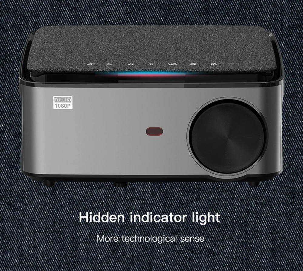 Mini Portable LED HD 1080P Soutien sans fil Écran miroir LED Home Cinéma Projecteur LCD 5 pouces Proyector Android 9.0 écran de projection vidéo projecteur de cinéma