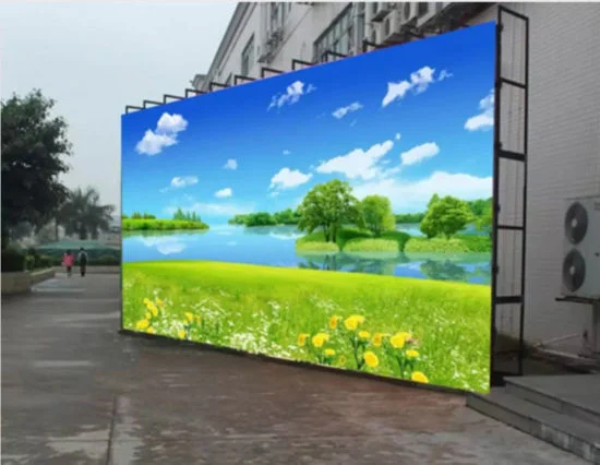 0.92m^2 RGB Fws Cardboard and Wooden Carton Car LED Screen