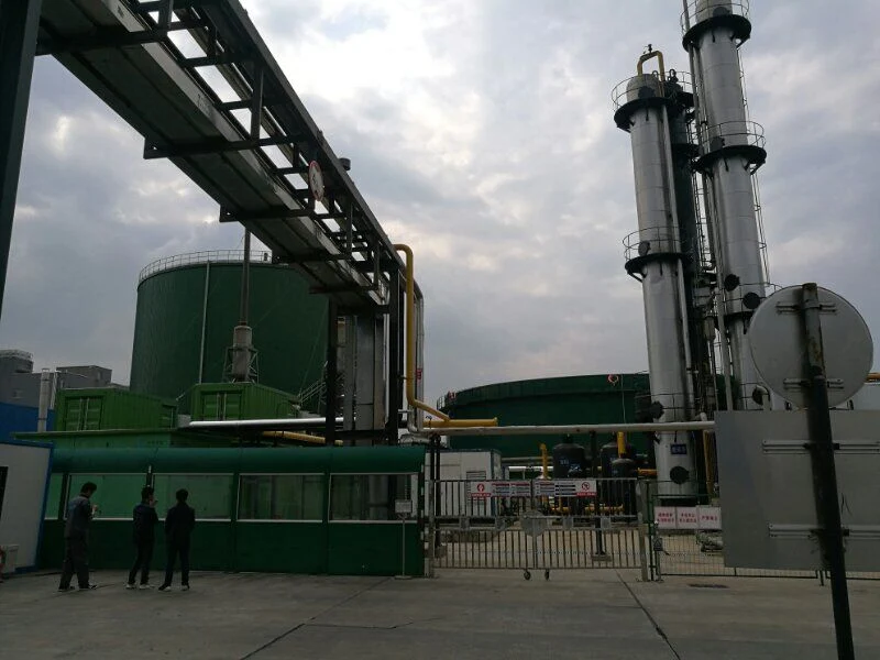 Tipo de absorción de sustancias químicas de desulfuración de biogás y la actualización de sistema a Gas Natural Comprimido (GNC)