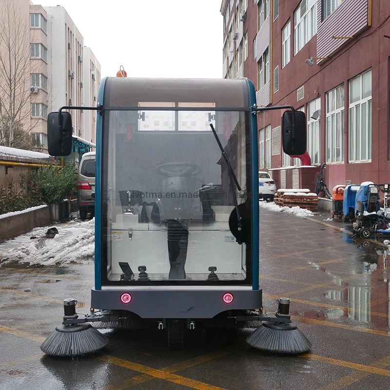 2021 New Energy Electric Road Sweeper Cleaning Machine Full Cover Street Sweeper Vehicle with CE