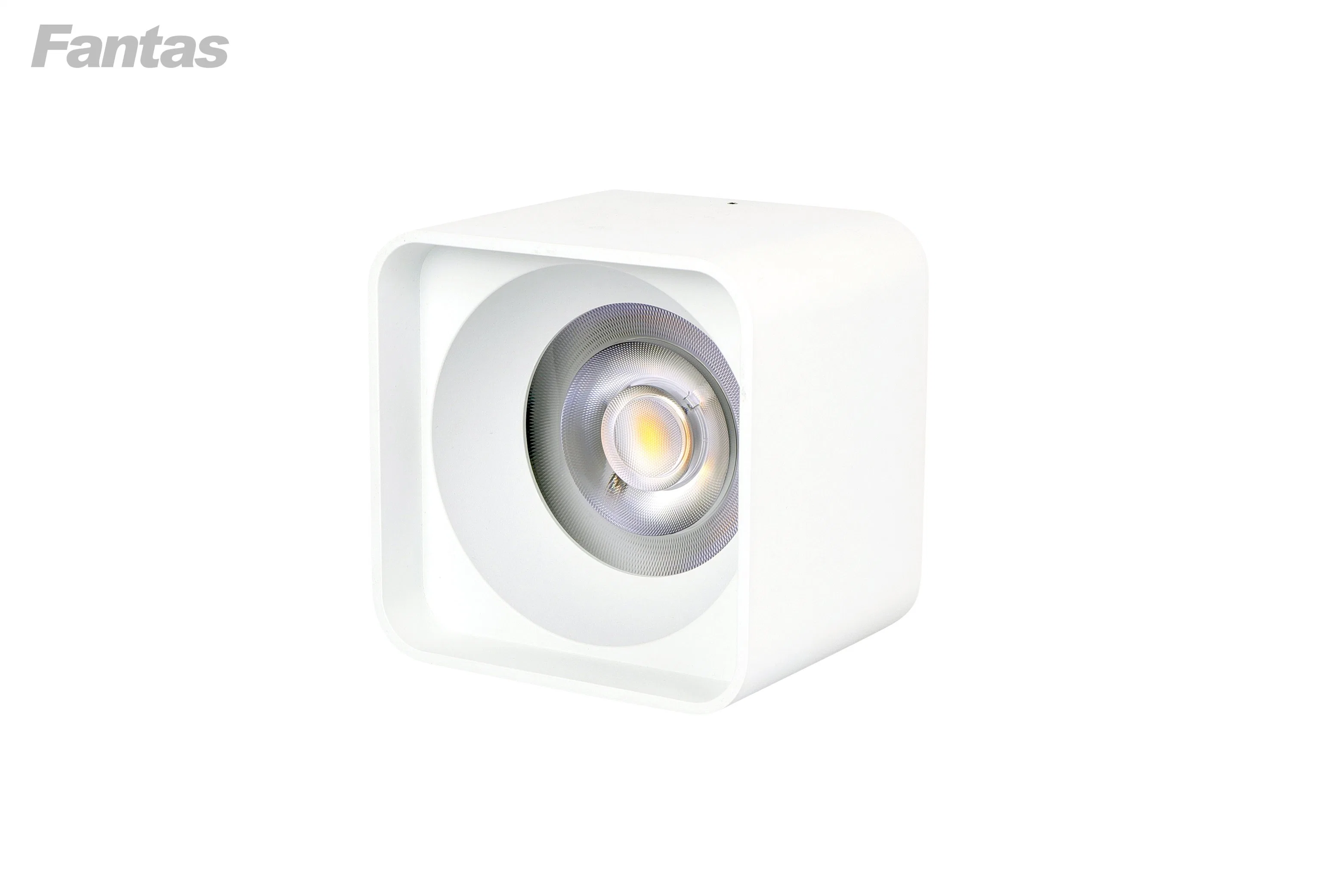 Aluminium Ceiling Lamp Square Design White/Black Finish 3 CCT IP54 LED Downlight for Project