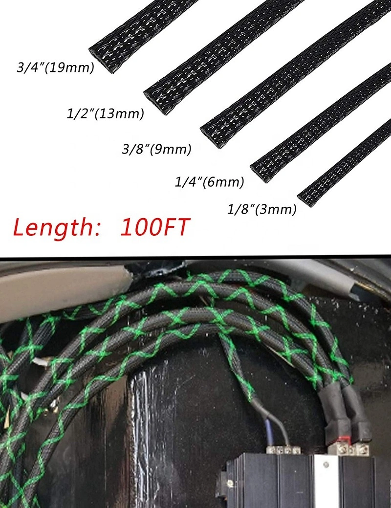 Expandable Braided Sleeving Cable Sleeving Pet Cable Sleeve