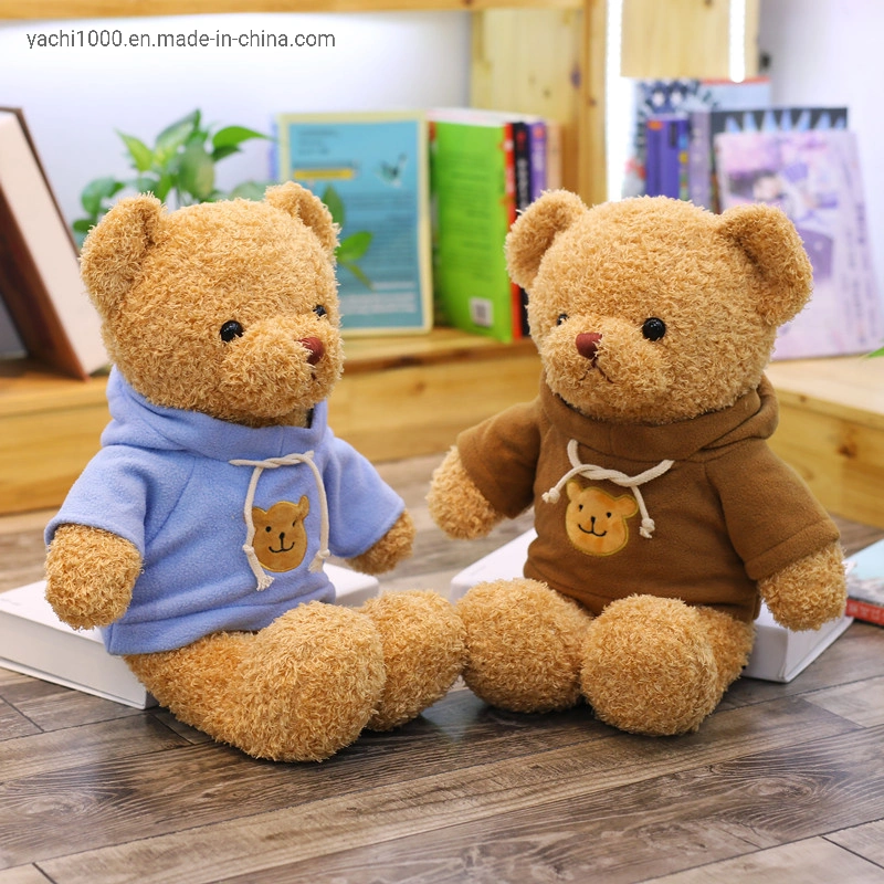 Wholesale/Supplier Custom Kawaii Plush Animal Toy with Hoodie Promotional Bears