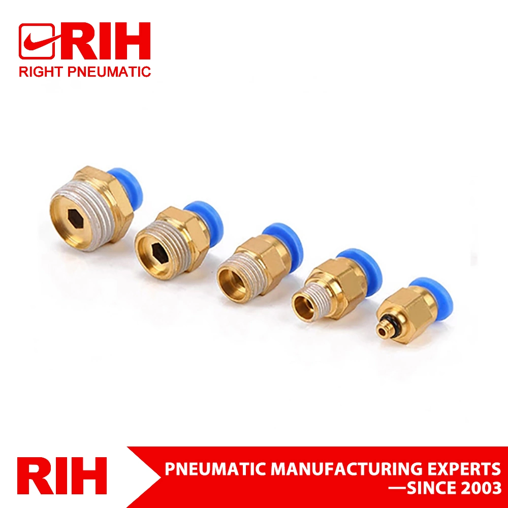 PC Pneumatic Air Tool Compressed Air Fittings Air Hose Fittings Push Connector Tube Fittings