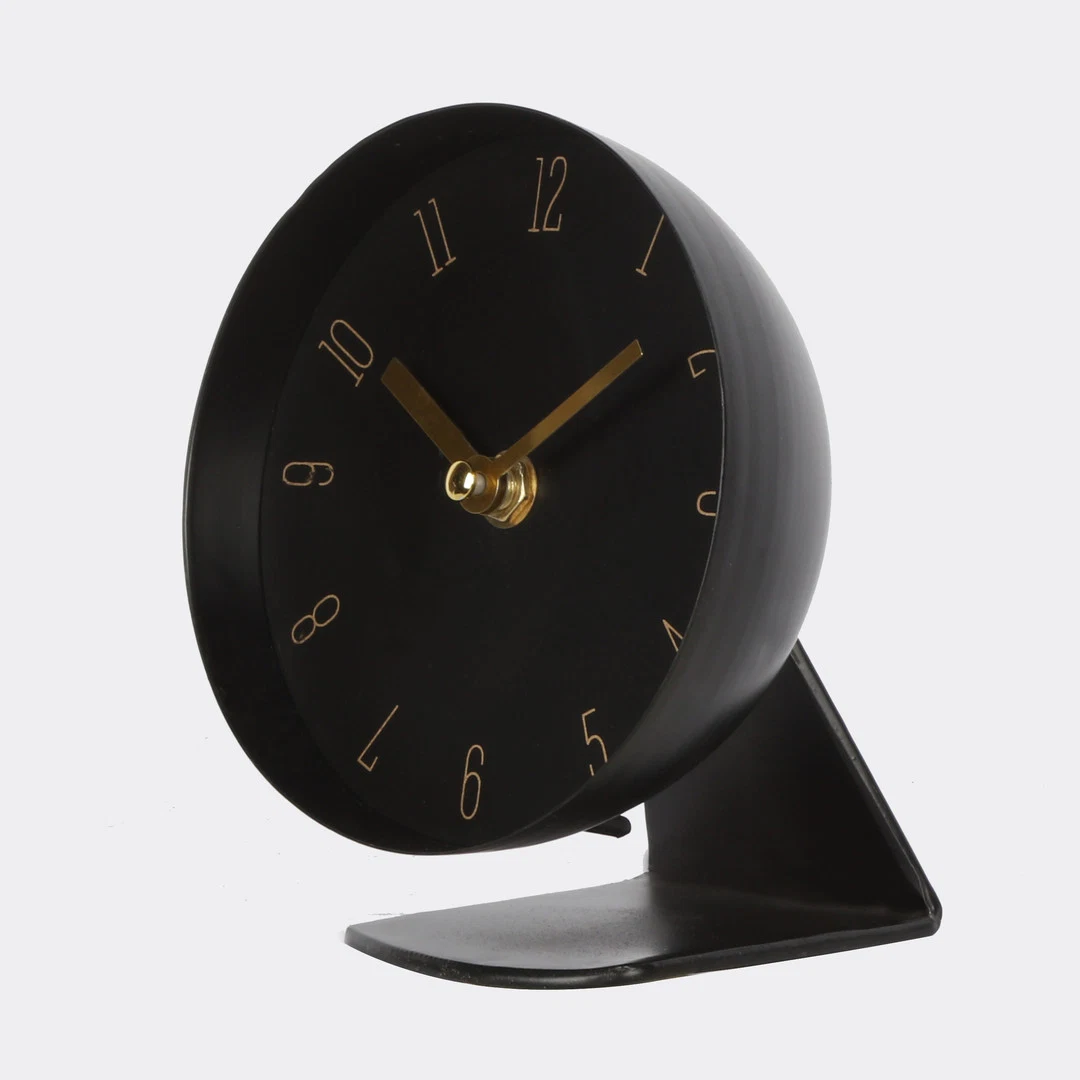 Hot Sell Special Shape Metal Desk Creative Clocks Quartz Table Clock