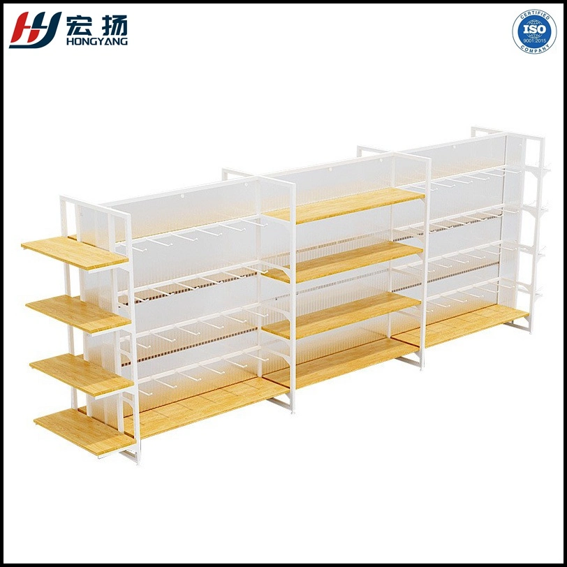 Supermarket Shelves Wholesale Convenience Store Steel and Wood Container Manufacturers Boutique Toys Stationery Store Shelves Display Rack
