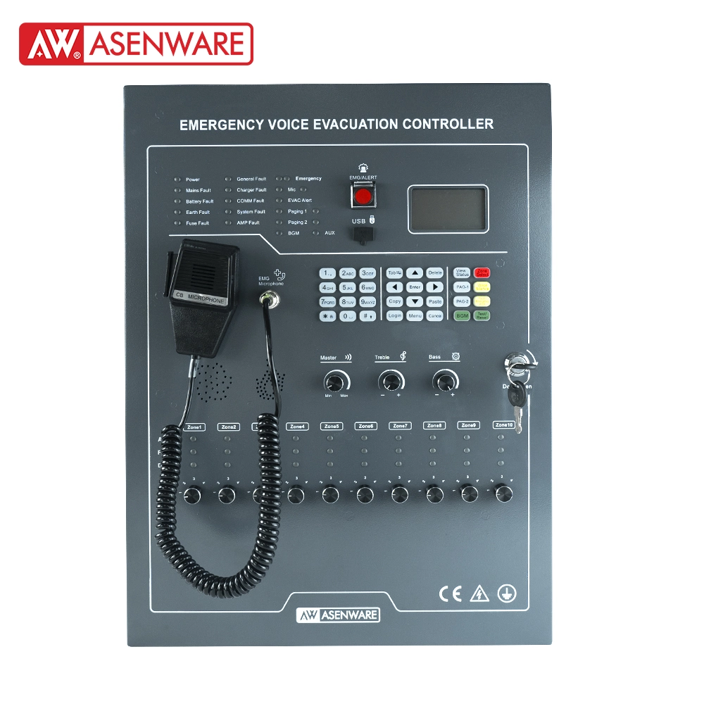 Aw-Evc500 Emergency Voice Evacuation System with High quality/High cost performance Voice