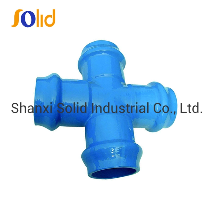 Ductile Iron Di, PVC Pipe Fittings All Socket Cross for PVC Pipe