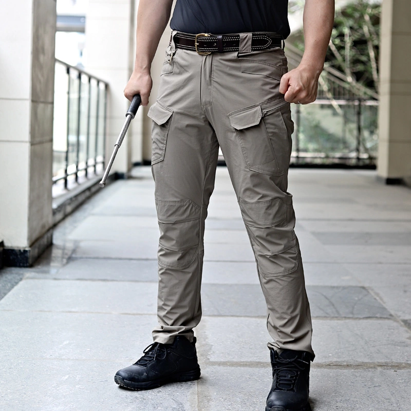 La carga de los hombres pantalones repelente al agua resistencia abrasiva caminatas al aire libre, Tactical Pants overoles Pantalón Slim S-6XL