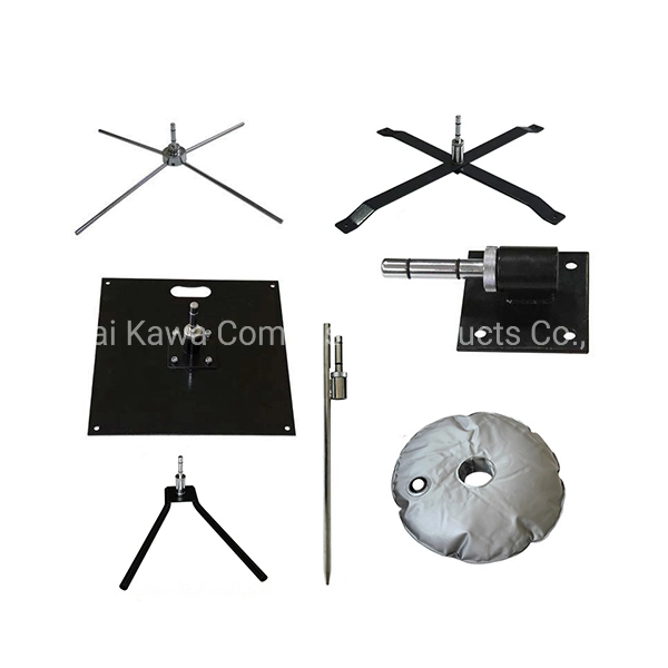Fast Delivery 20L Water Base with Ball Bearing and Full Fiberglass Flag Pole for Advertising