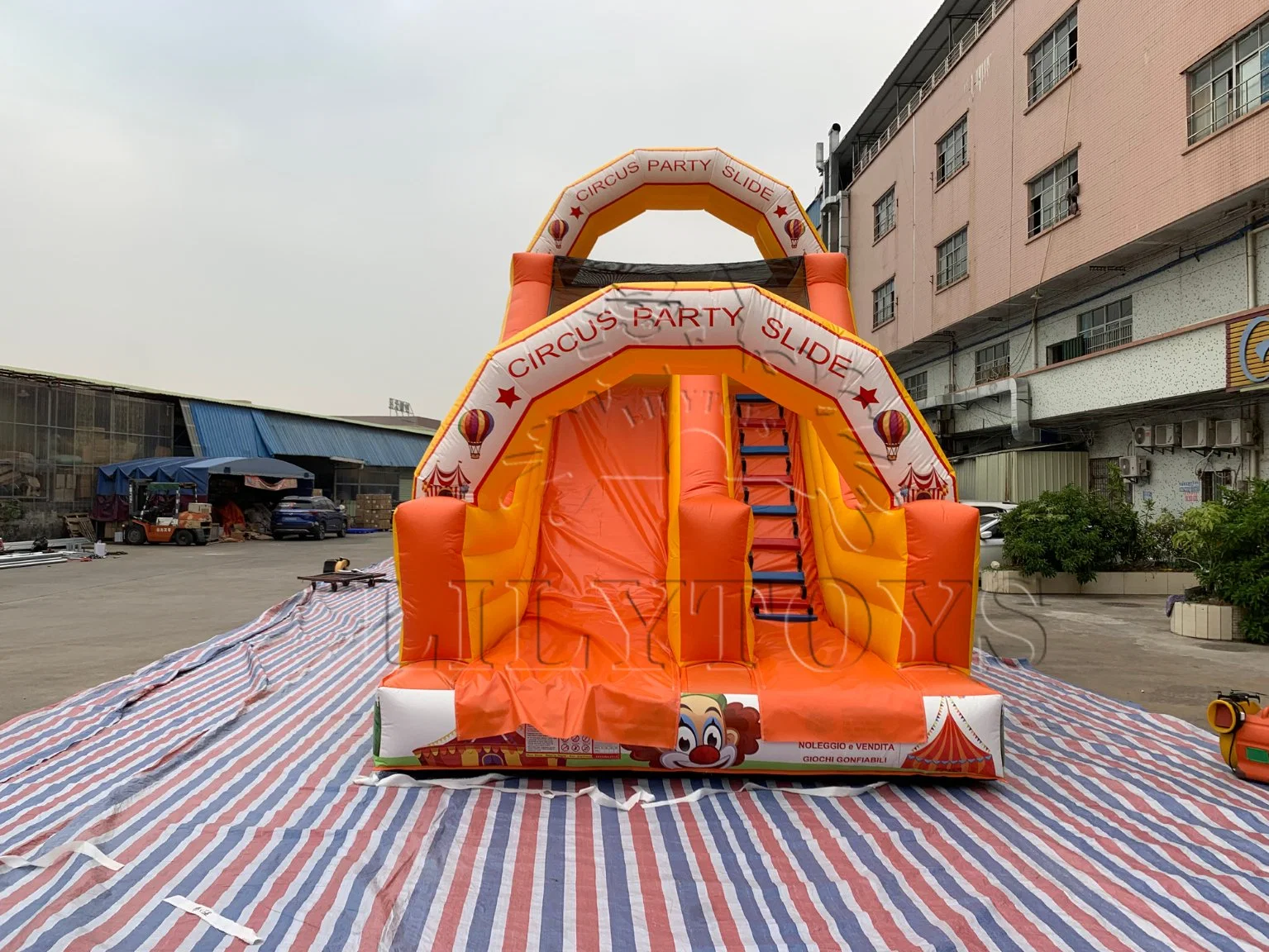 Inflatable Circus Slide Funcity Amusement Park Games