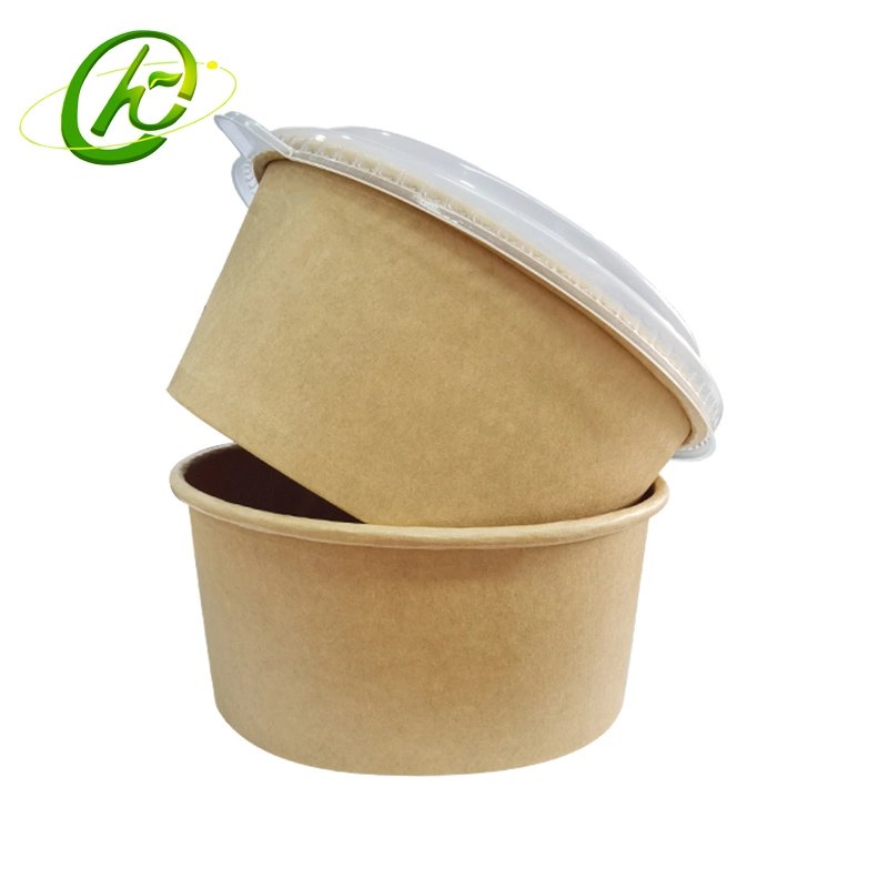 Original Factory Biodegradable Takeaway Food Container Papel Kraft Bowl 1300ml 500ml to Go Box