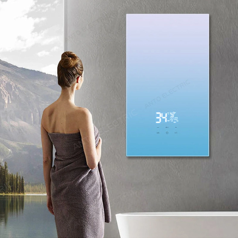 Bon prix salle de bain à température réglable murale Tankless chauffe-eau électrique instantané