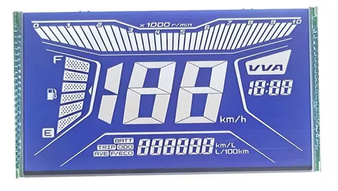 Medidor de velocidad digital de motocicleta Odómetro personalizado segmento Tn \HTN LCD Pantalla