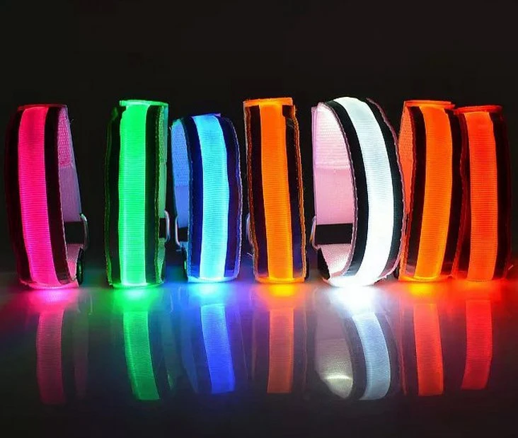 New Flashing LED Voice Control Bracelet Silicone LED Bracelet Wristband Party Supplies