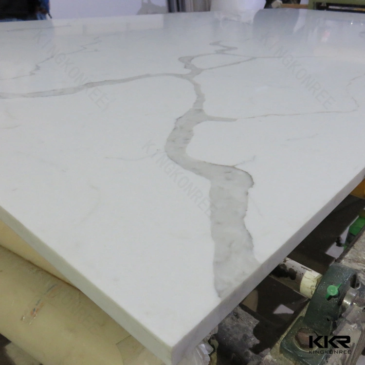 20mm Carrara White Engineered Marble Quartz Stone