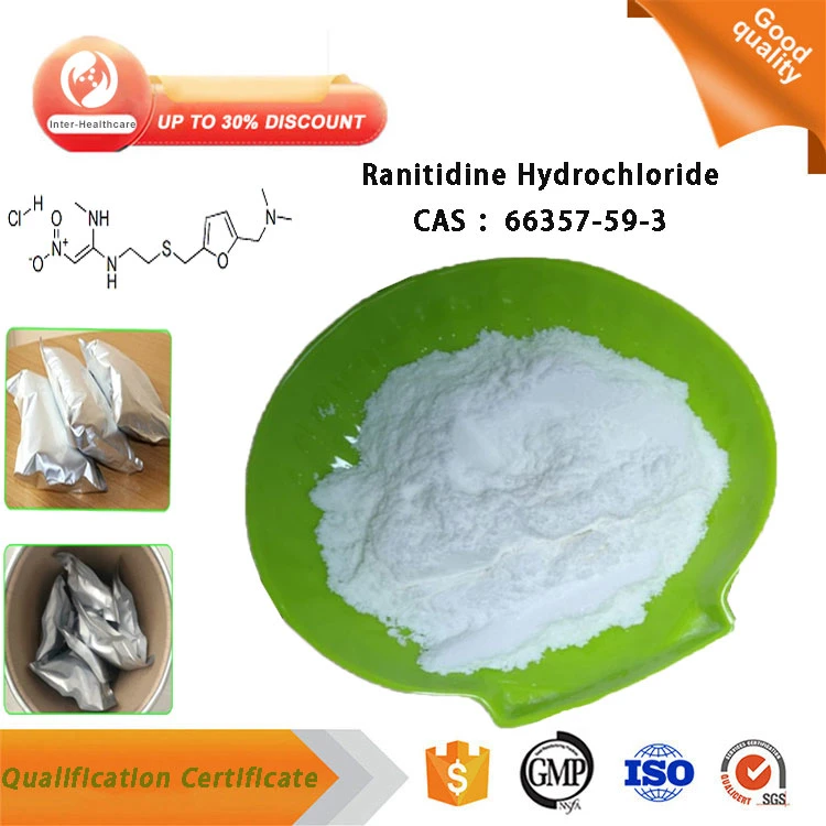 Venta en caliente API Raw Ranitidine Hydrochloride/HCl polvo CAS 66357-59-3 Ranitidine