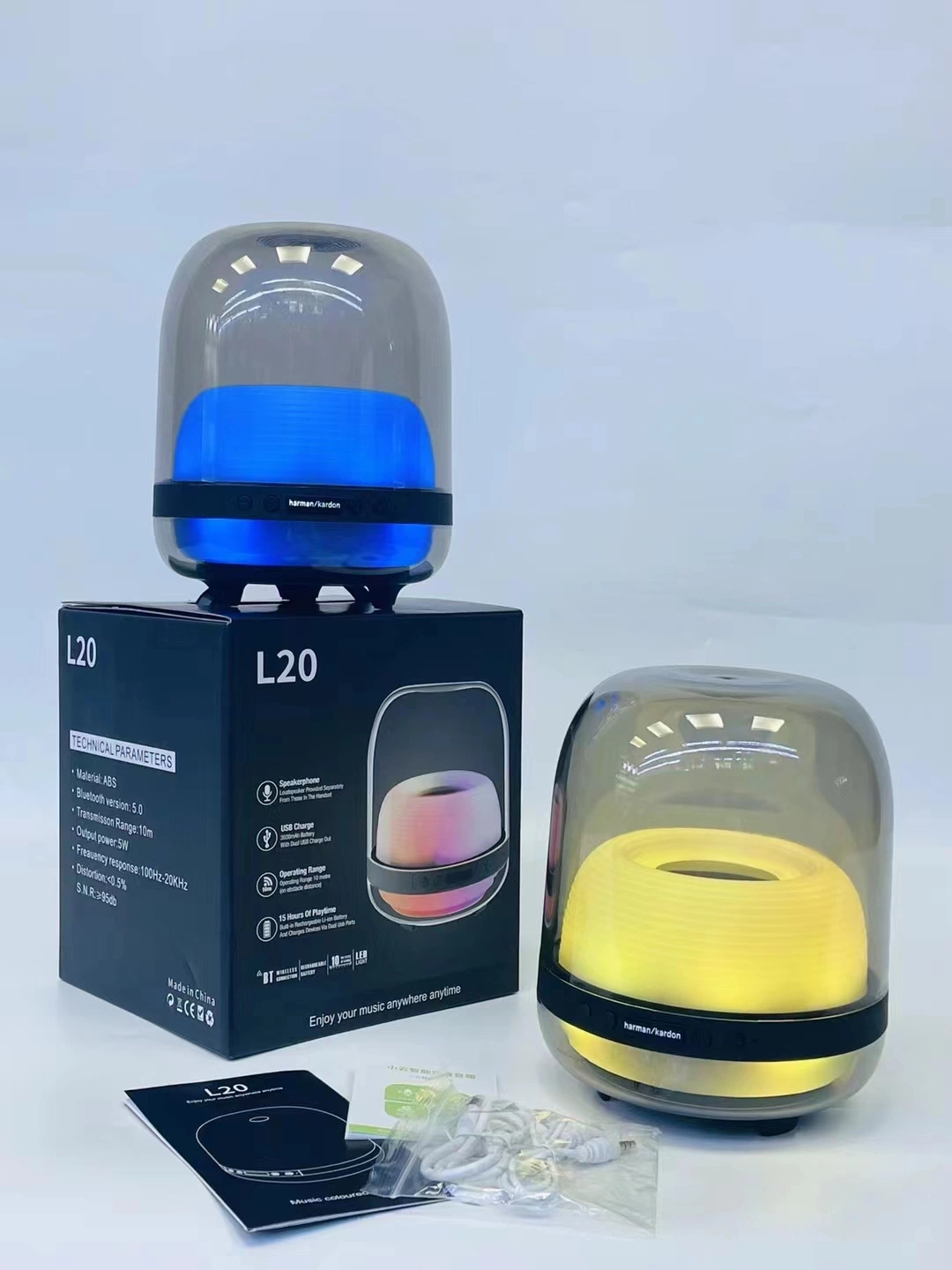 LD-L20 Atacado China fábrica Mini Wireless Portátil RGB Bluetooth Speaker