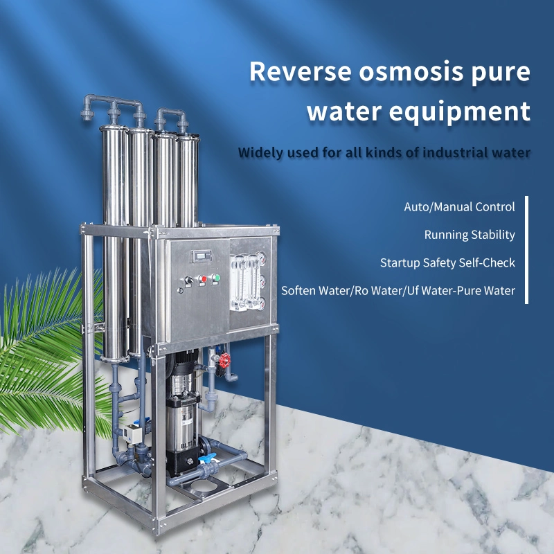 Automatic RO Mineral Pure Water Packaging Treatment Purification Filter Purifier Filling Bottling Plant Reverse Osmosis Machine System Mr-RO1-750