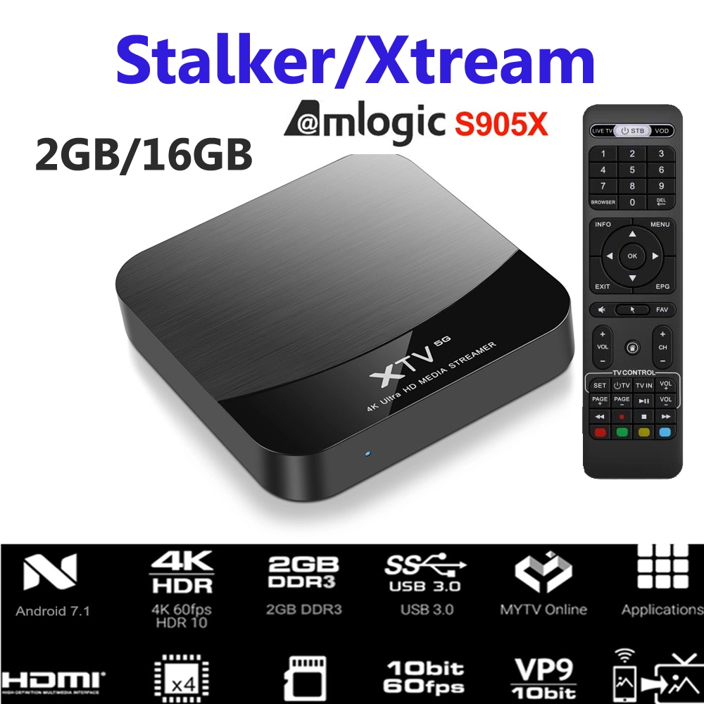 Meelo Plus Xtv Stalker Android 9.0 TV Box Ott Set Top Box 4K 2.4G 5g WiFi Support Xtream Codes Media Player