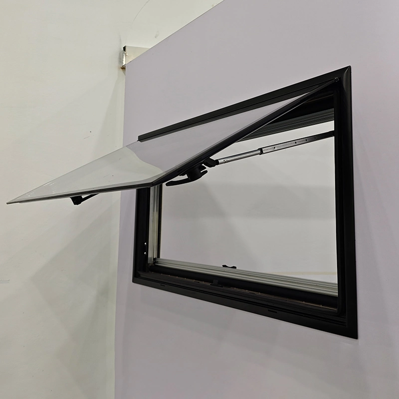 Right Angle Top-Hung Flat Tinted Acrylic Glass Window for Motorhome Trailer Caravan