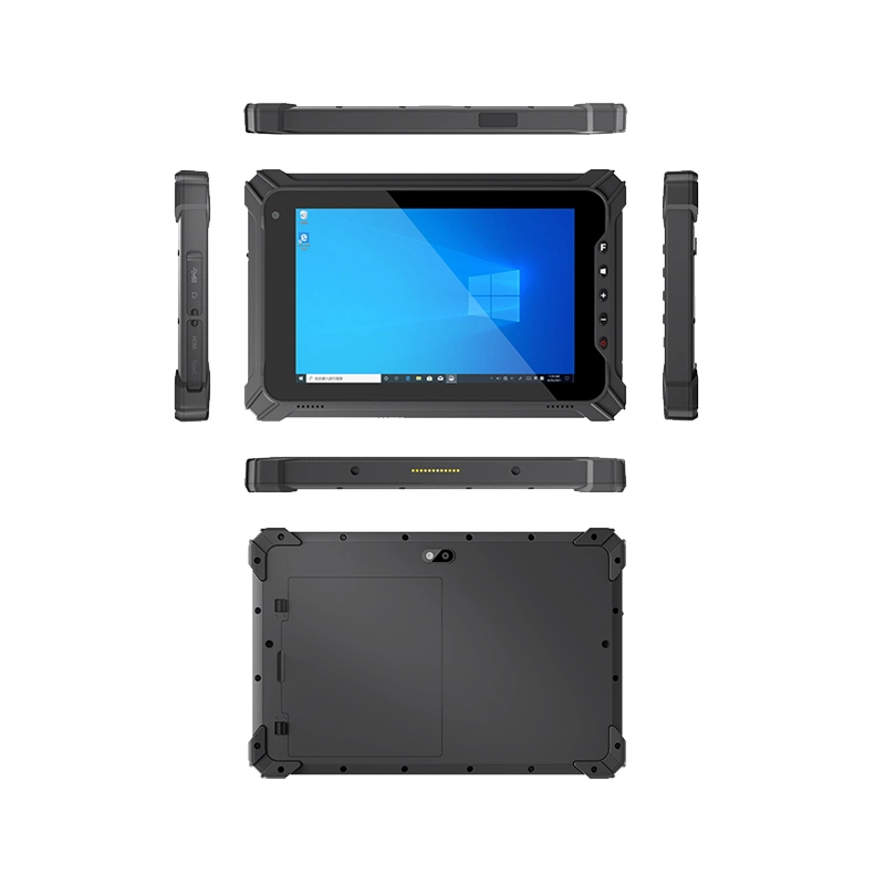 High Brightness 8inch Display Industrial Rugged Android Tablet Ruggedized Computer with GPS Fingerprint NFC Q802