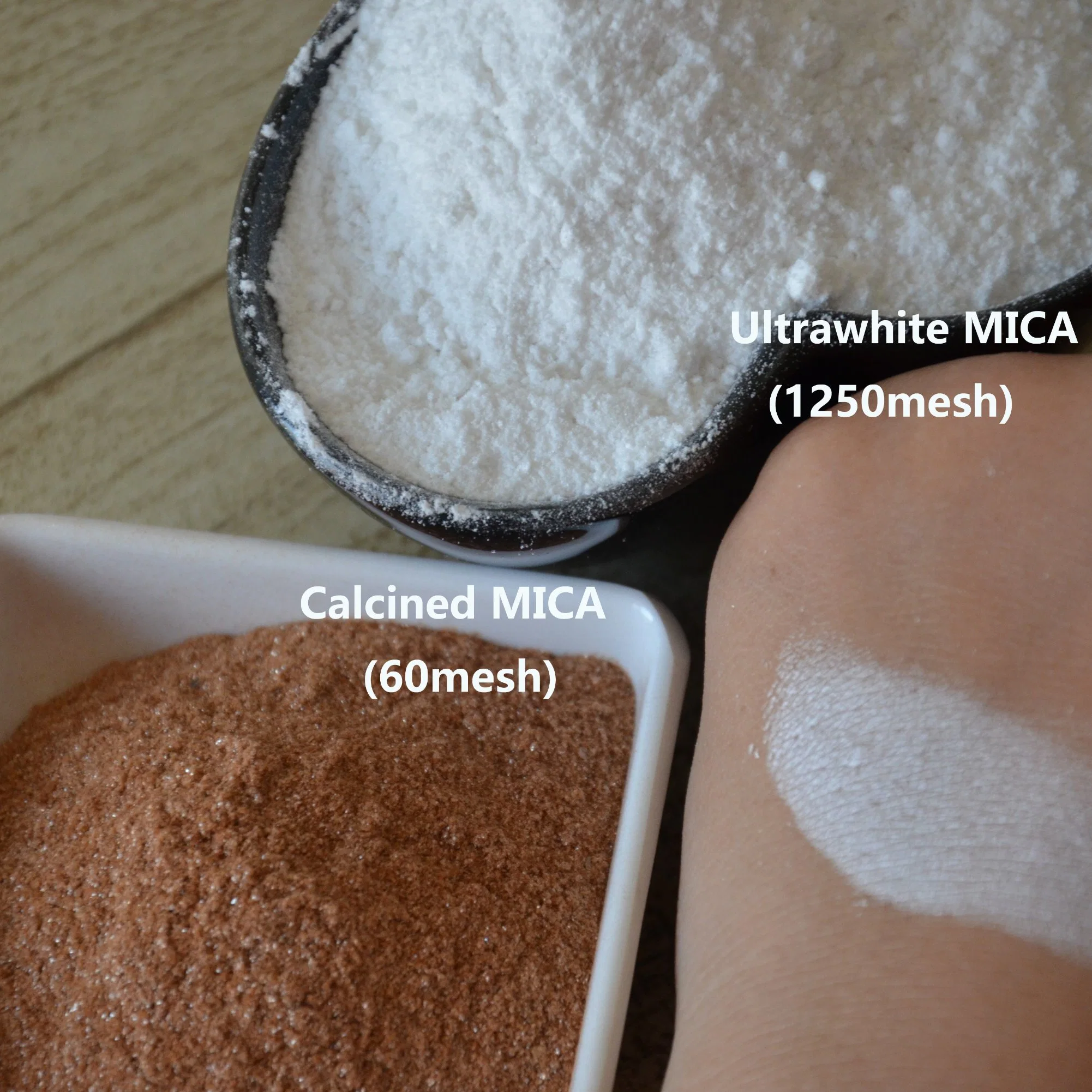 La Mica natural de alta calidad de las rocas de la industria cosmética Mica la pintura y revestimiento de polvo de mica