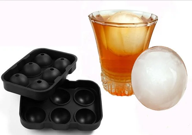 Custom Reusable Square Ice Molds Sphere Whiskey Round Ball