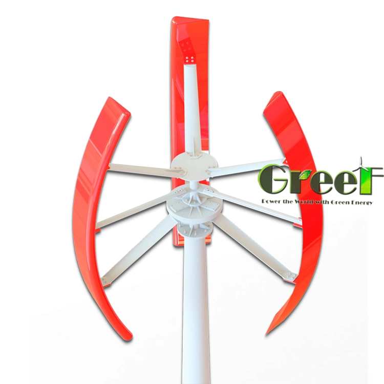 3kw Home Windmill Domestic Low Speed High Efficiency Vertical Wind Turbine