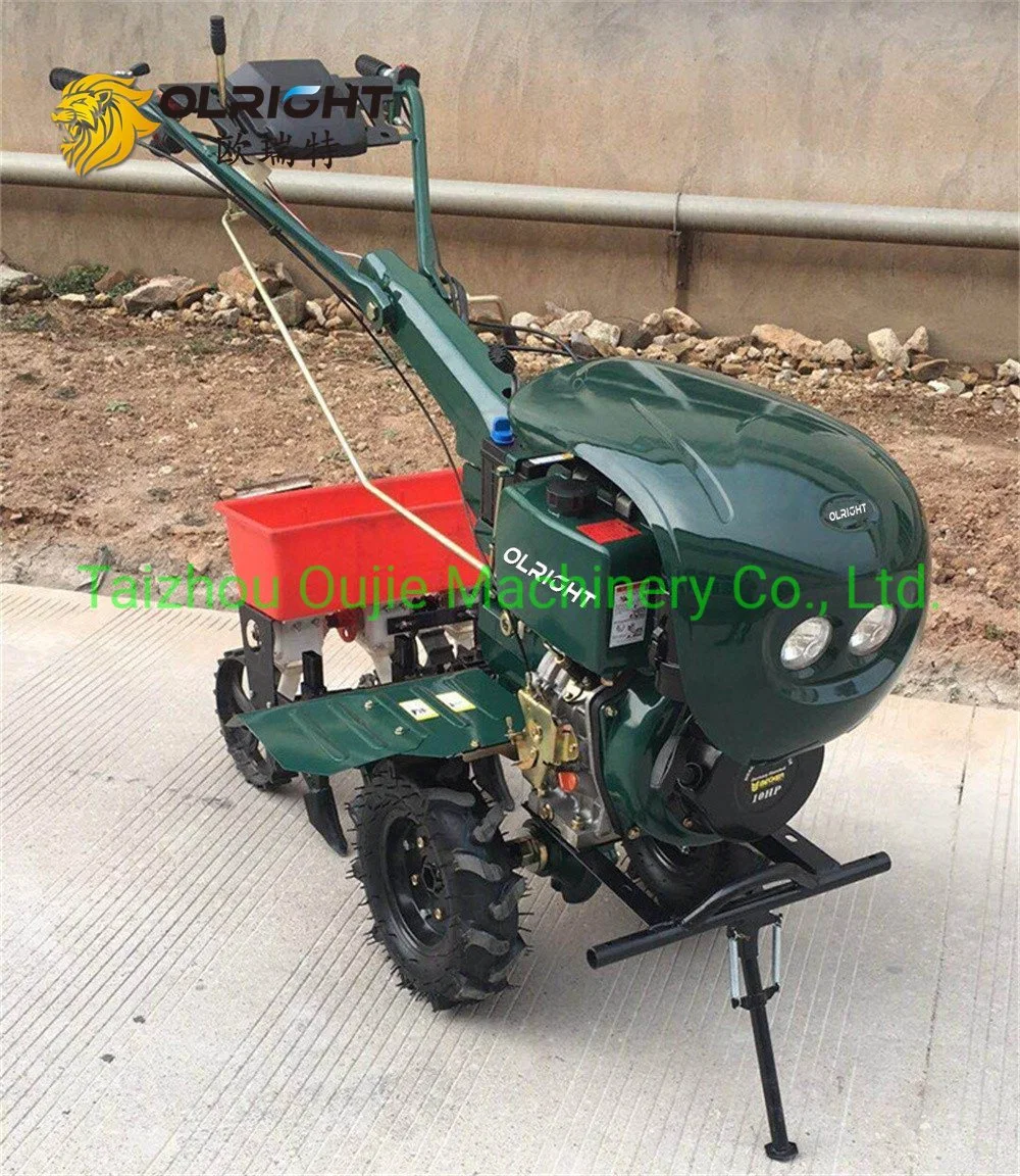 10HP D186f Diesel Rotary Cultivator Micro-Cultivator Min Tiller with Electric Start