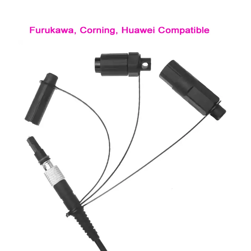 Universal Type Optitap+Mini Sc+Slim 3-in-1 Connector to Sc/APC Armored Drop Fiber Patch Cable