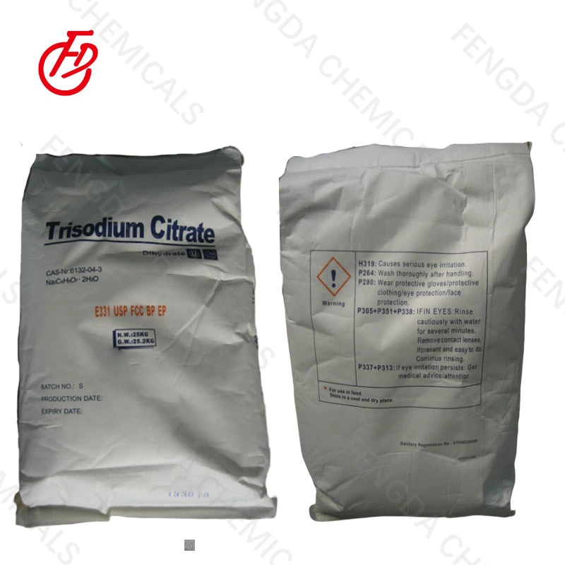 Citrato de sodio grado alimenticio en polvo 68-04-2 Precio Citrato trisódico dihidrato de citrato de sodio anhidro