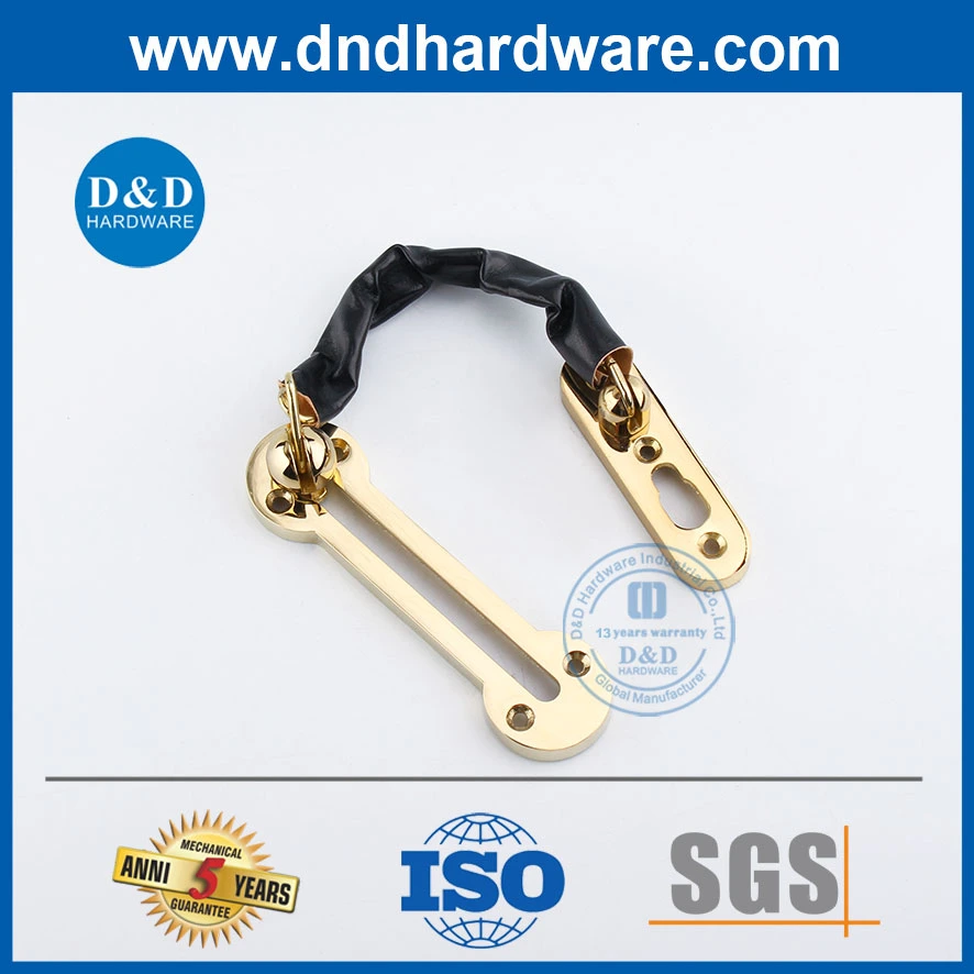 Polish Brass Front Door Chain Zinc Alloy