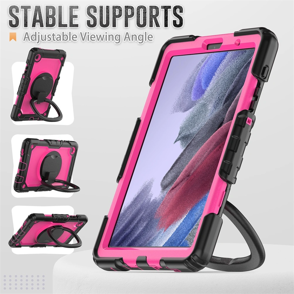 Funda resistente a golpes de silicona para Samsung Galxy Tab A7 Lite con correa para el hombro