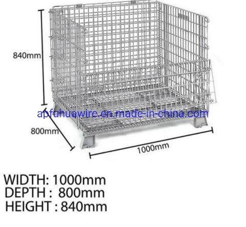 Almacén de acero de la jaula de malla de alambre Storge