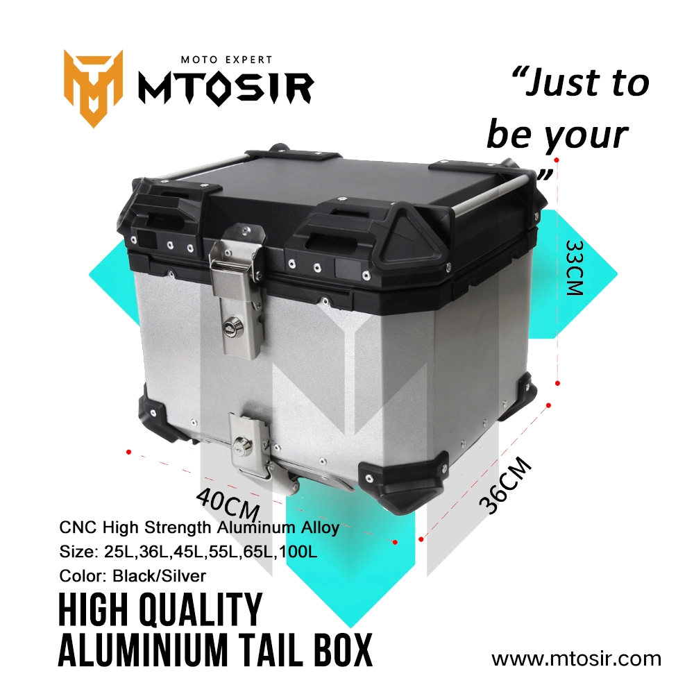 Aluminium Tail Box Black High quality/High cost performance  Motorcycle Accessories Luggage