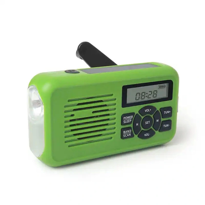 Multifunctional Powered Am/FM Pocket Solar Radio Portable Radio with Emergency LED Flashlight