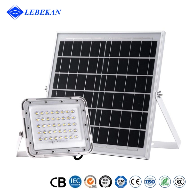 100W 200W Outdoor Solar Flood Street Garden Lights IP65 Battery Owered Lighting