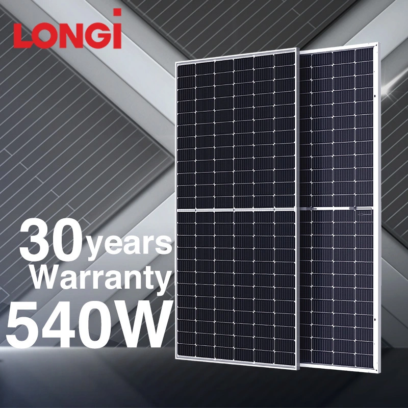 1120 Longi Solar Panels 144 Half Cells 540W Big Size 9bb Solar Panel